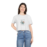Floral Vibes Women's Crop Tee Infane