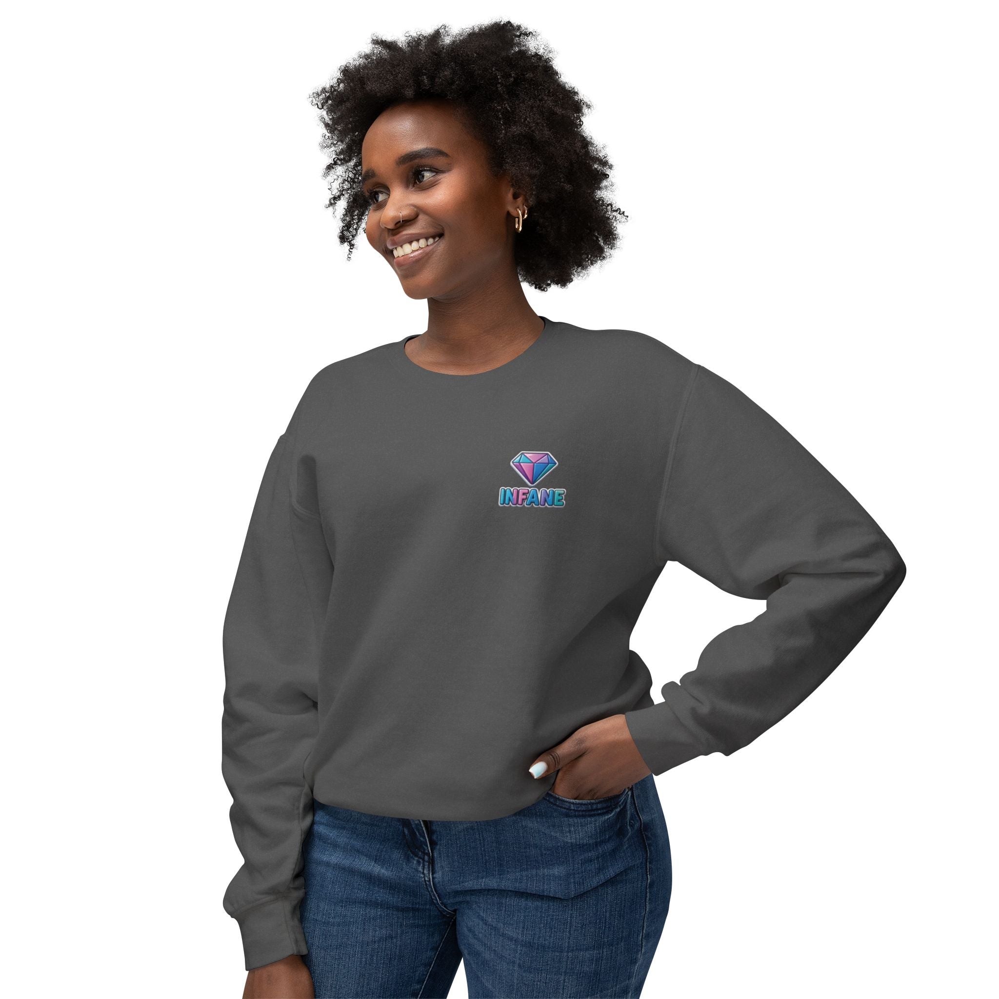 Unisex Lightweight Crewneck Sweatshirt Diamont Long