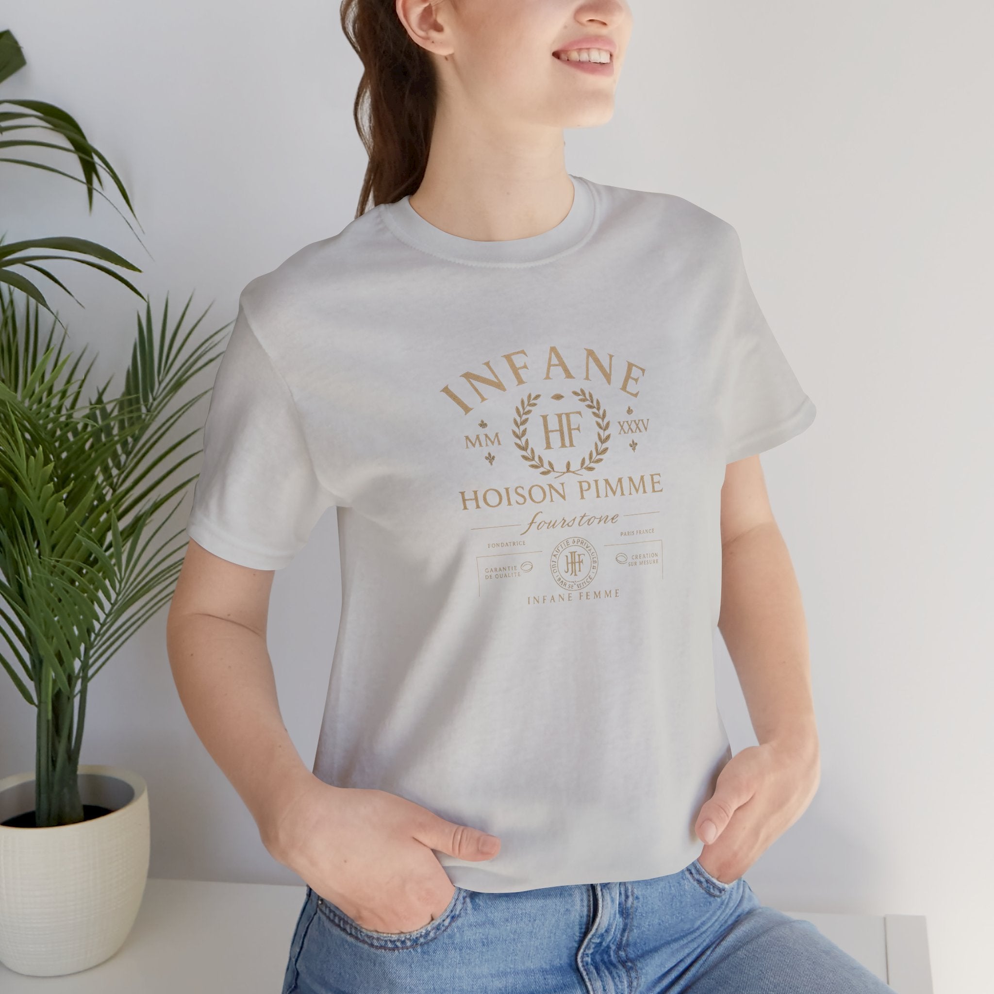 Light Gold Hoison Fourstone Iconic T-Shirt | Infane Femme Eu Unisex