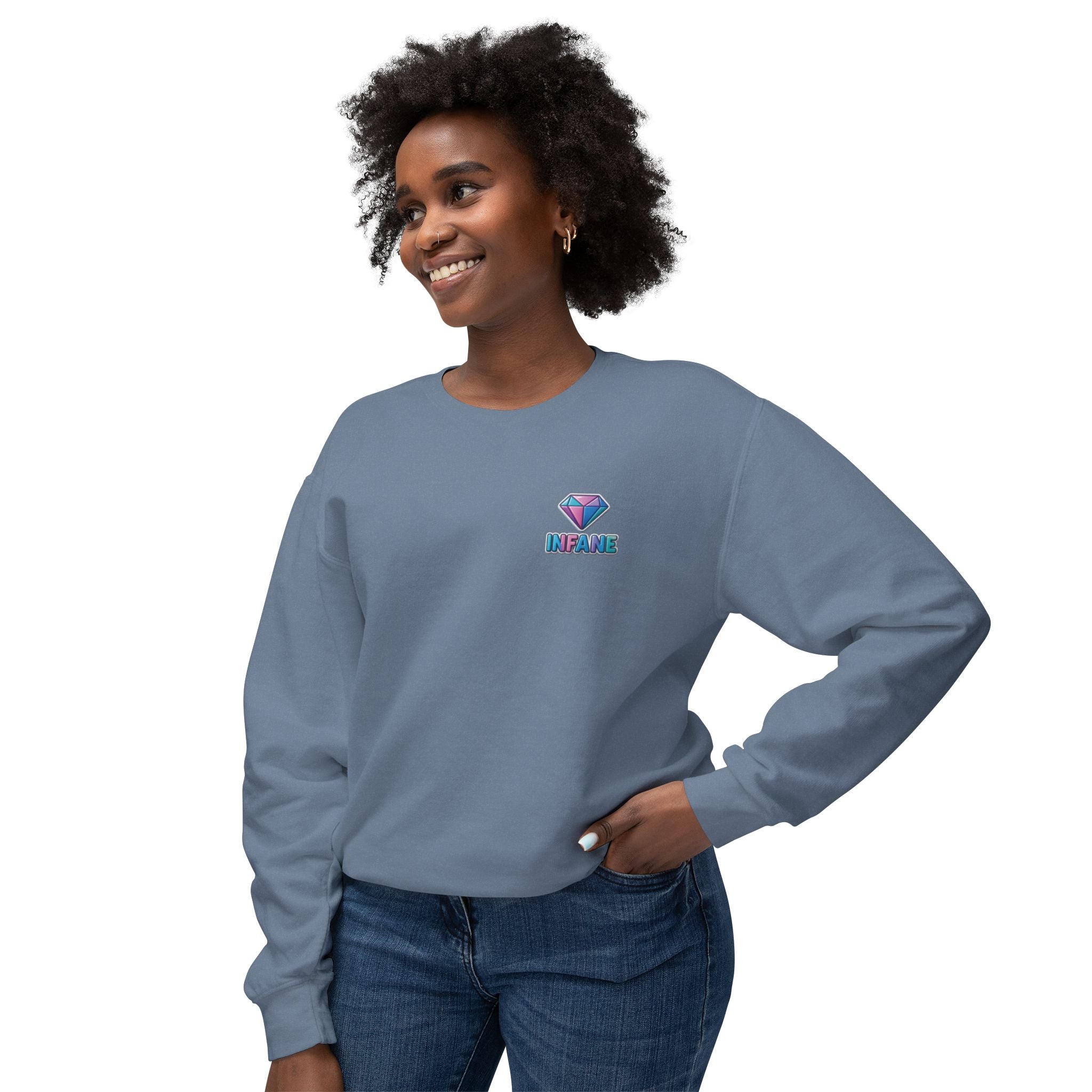 Unisex Lightweight Crewneck Sweatshirt Diamont Long