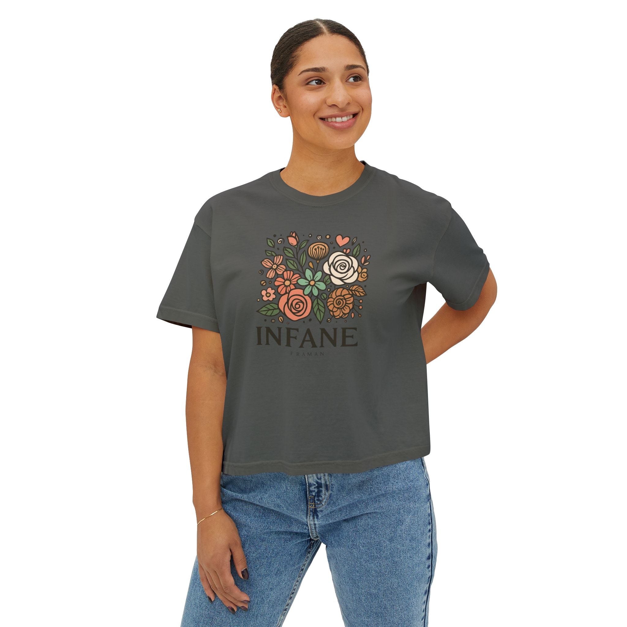Floral Women's Boxy Tshirt