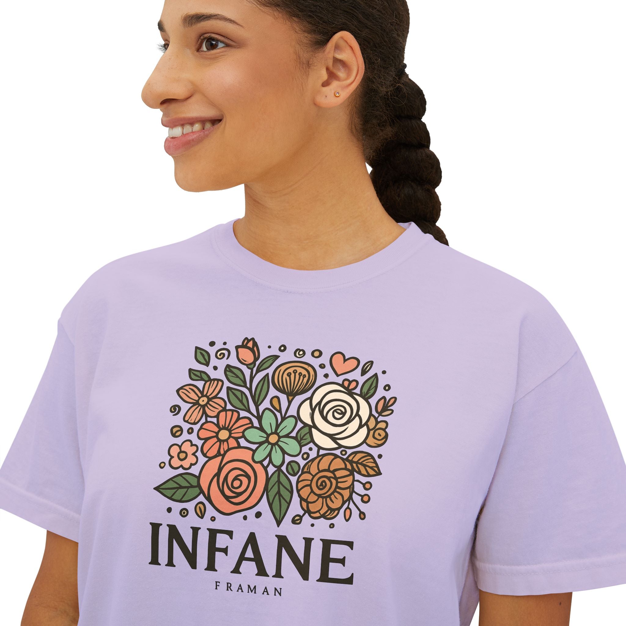 Floral Women's Boxy Tshirt
