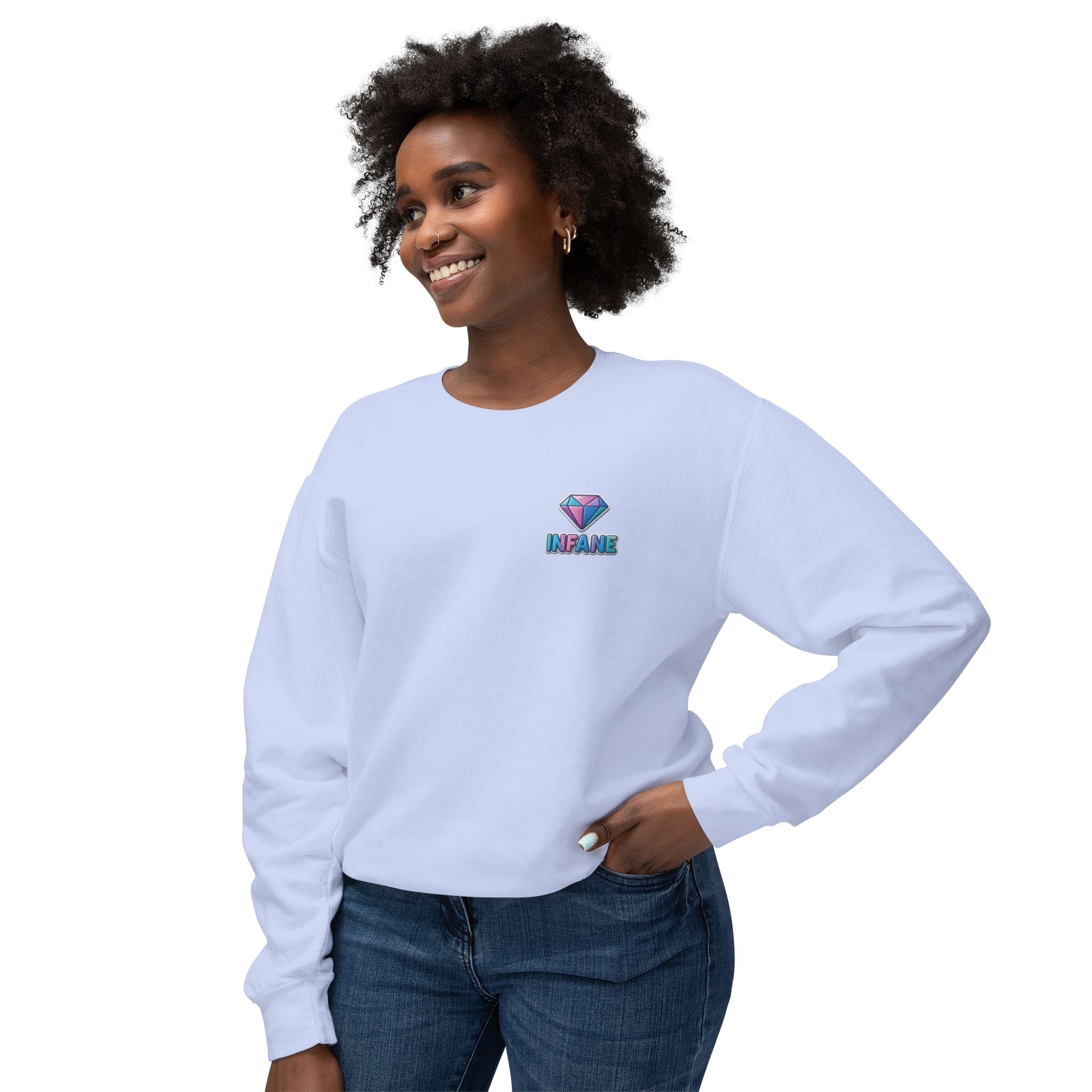 Unisex Lightweight Crewneck Sweatshirt Diamont Long