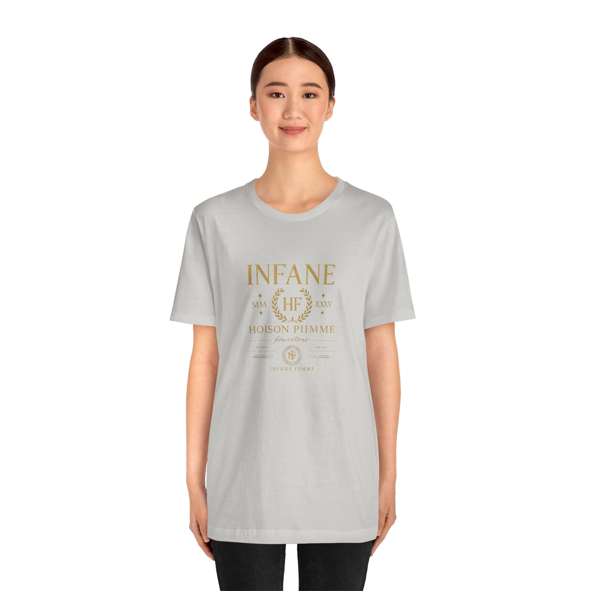 Gold Hoison Fourstone Iconic T-Shirt | Infane Femme x EU