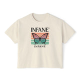 Infane Women's Boxy Tshirt - Butterfly