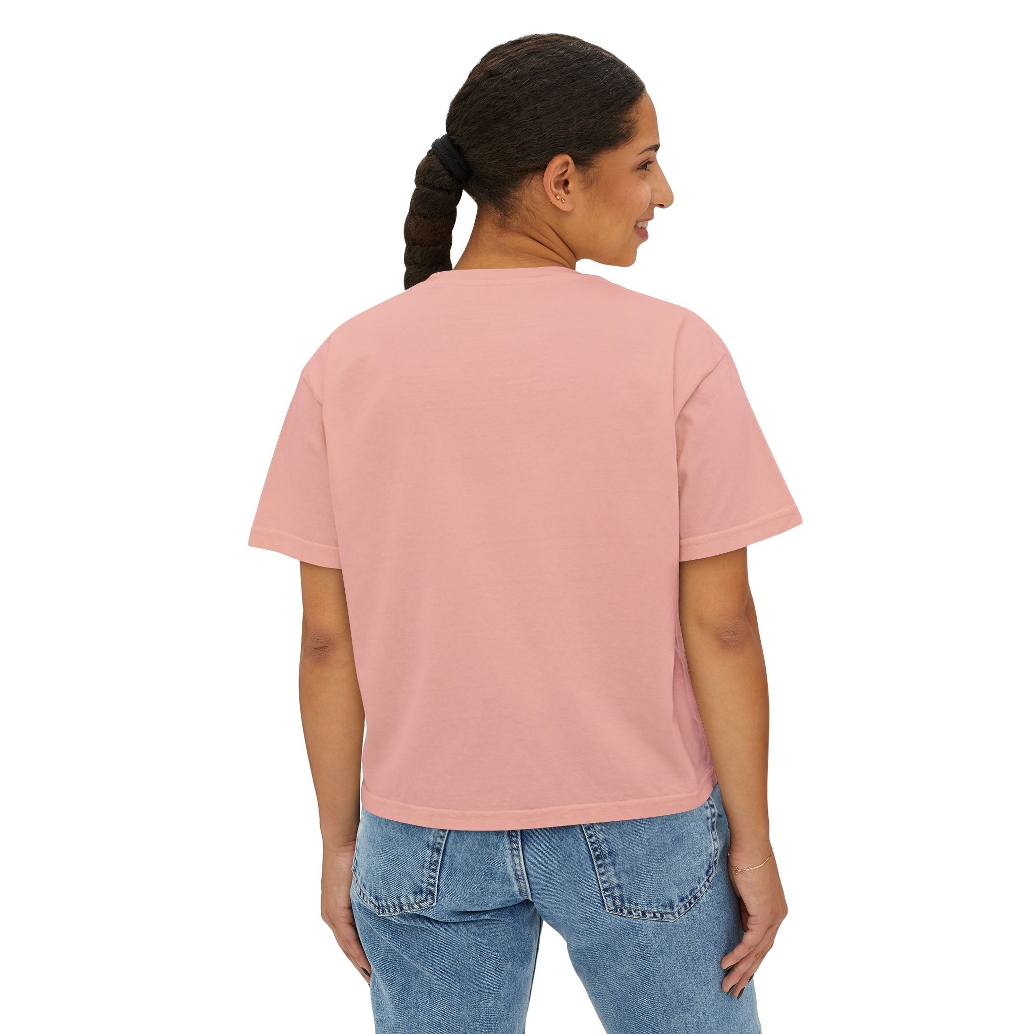 Boxy T w Floral Rosey