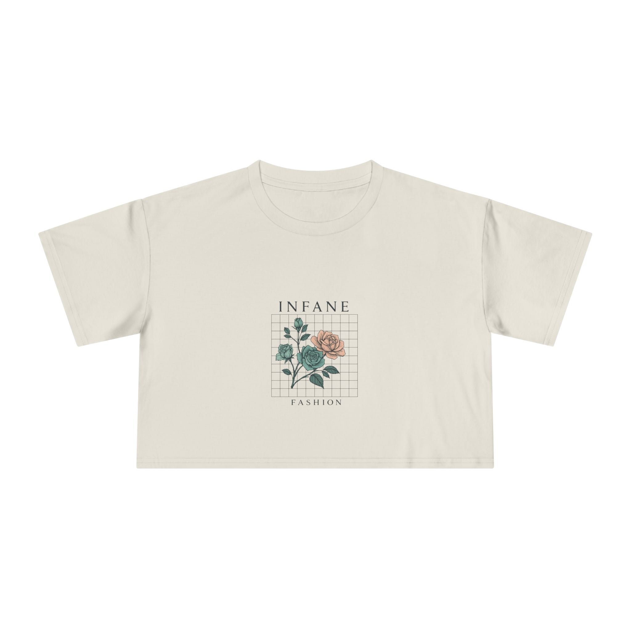 Floral Vibes Women's Crop Tee Infane