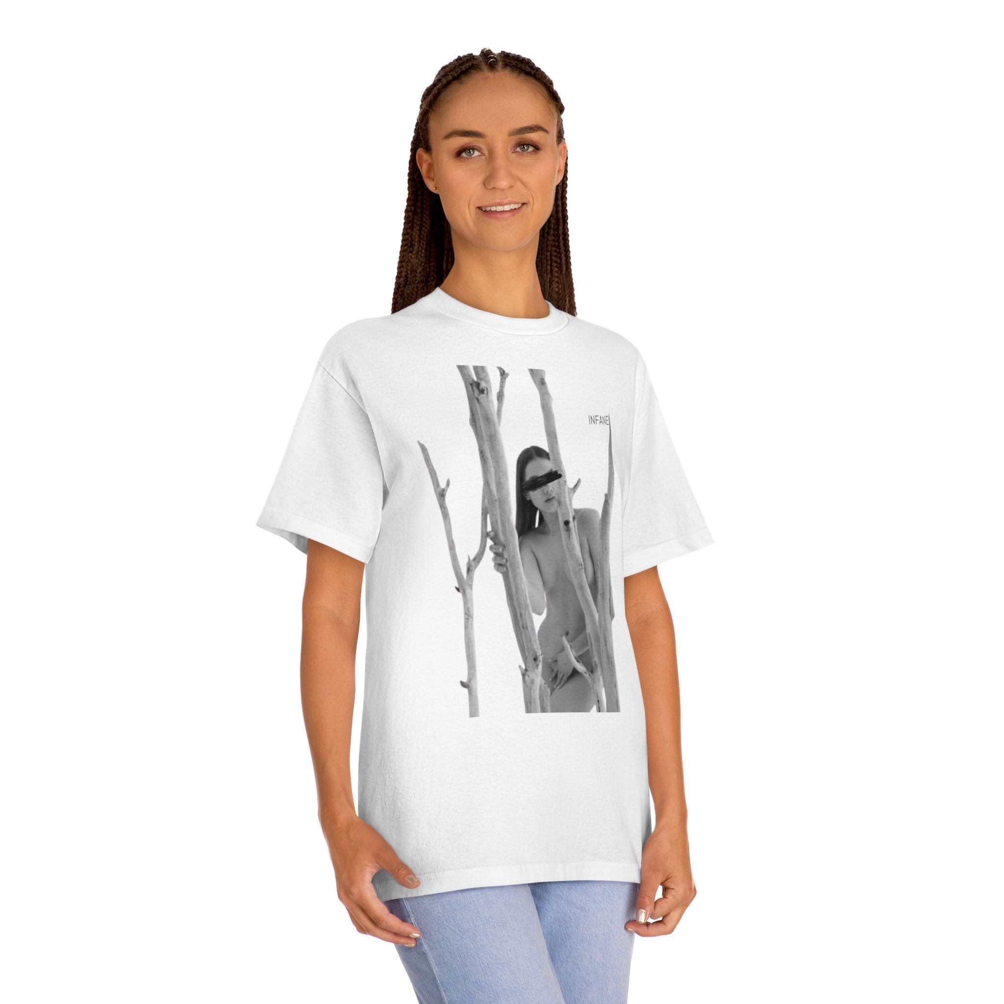 Camiseta clásica unisex chic: arte minimalista moderno, ropa urbana informal, camiseta gráfica, regalo para amantes de la moda, imprescindible de verano.