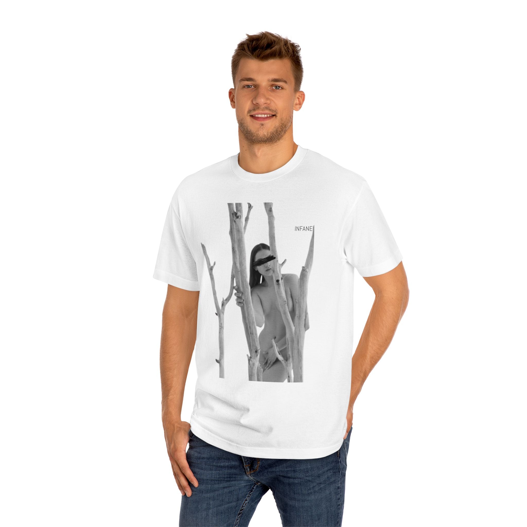 Camiseta clásica unisex chic: arte minimalista moderno, ropa urbana informal, camiseta gráfica, regalo para amantes de la moda, imprescindible de verano.