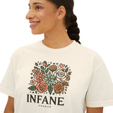 Floral Women's Boxy Tshirt
