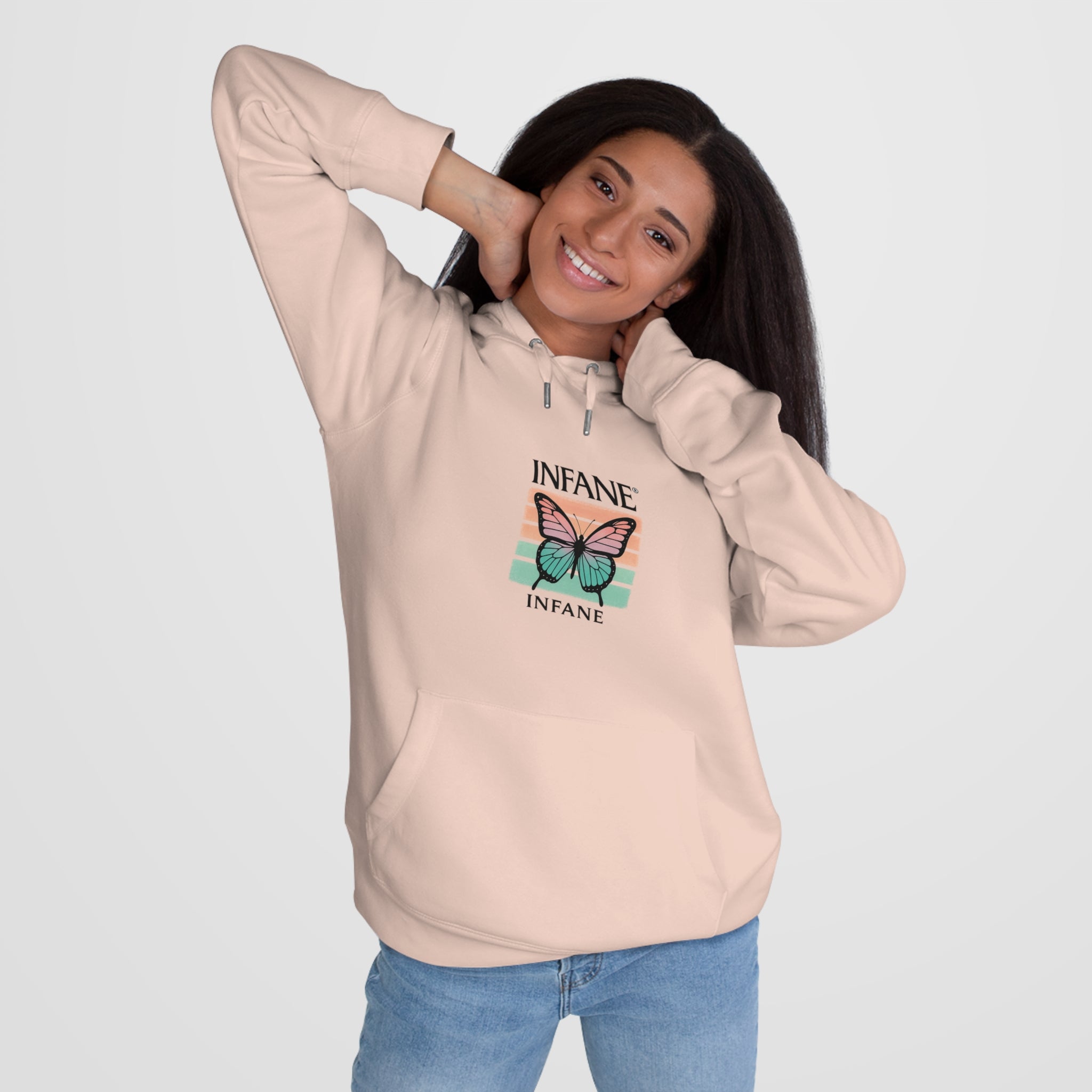 King Butterfly Hooded Sweatshirt - Unisex Hoodie EU