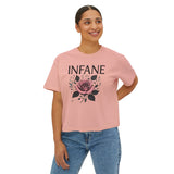 Boxy T w Floral Rosey