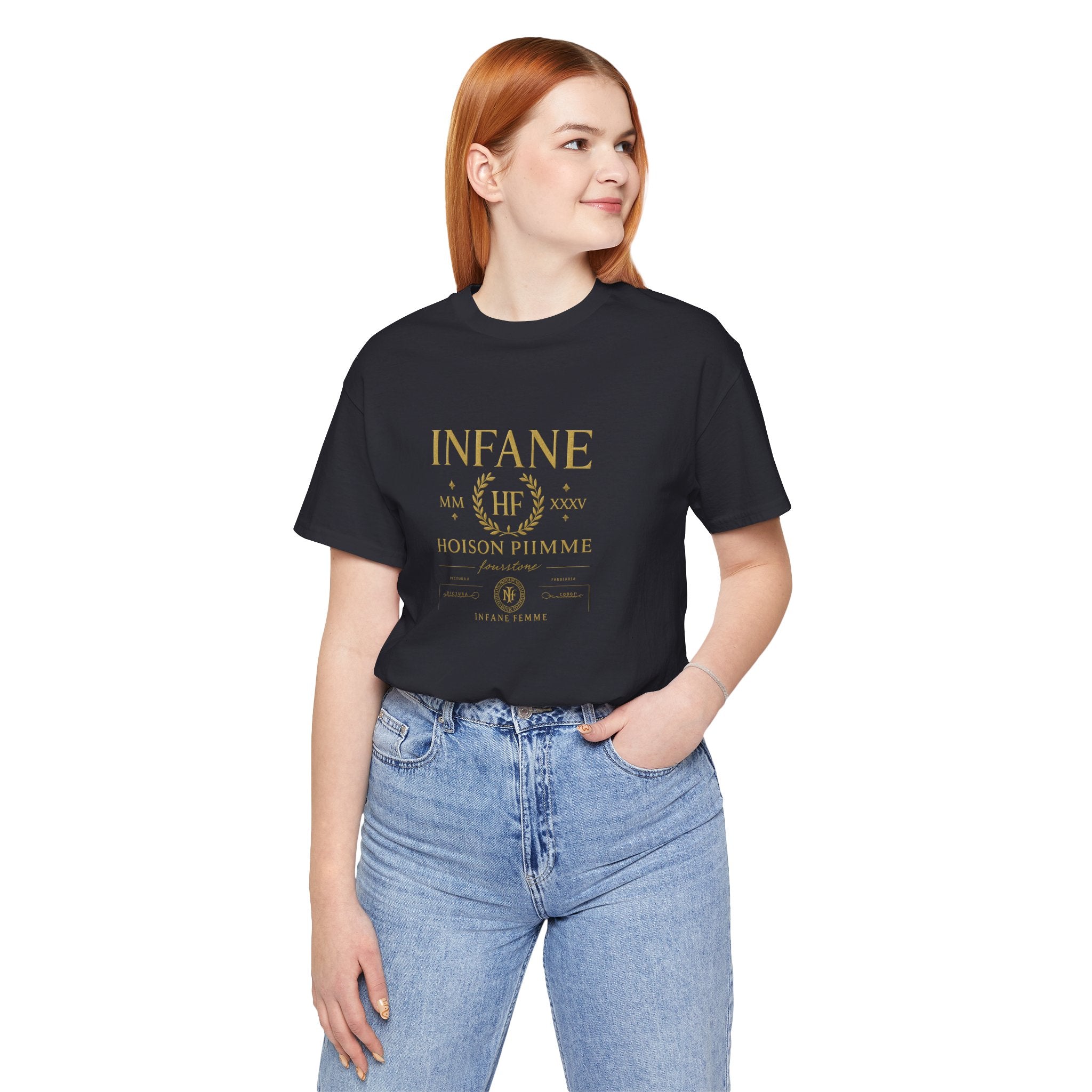 Gold Hoison Fourstone Iconic T-Shirt | Infane Femme x EU