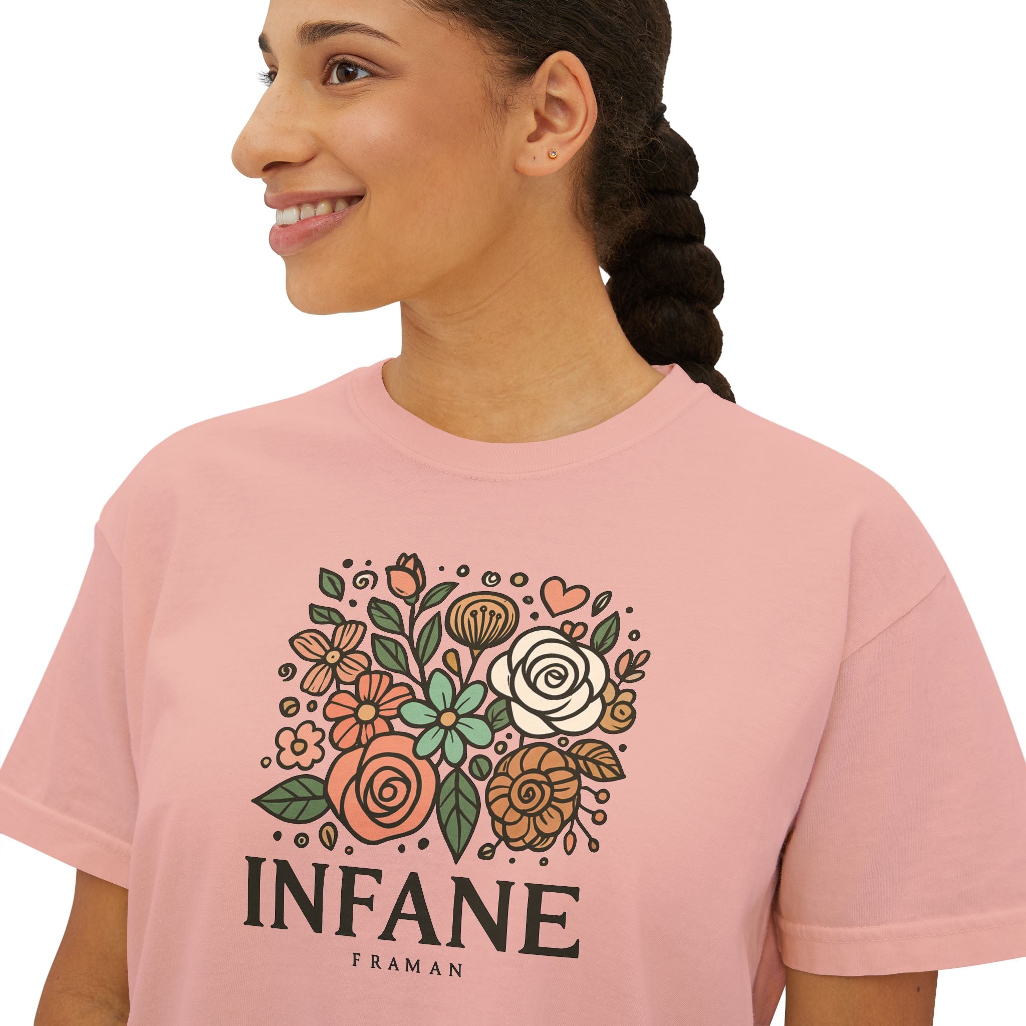 Floral Women's Boxy Tshirt
