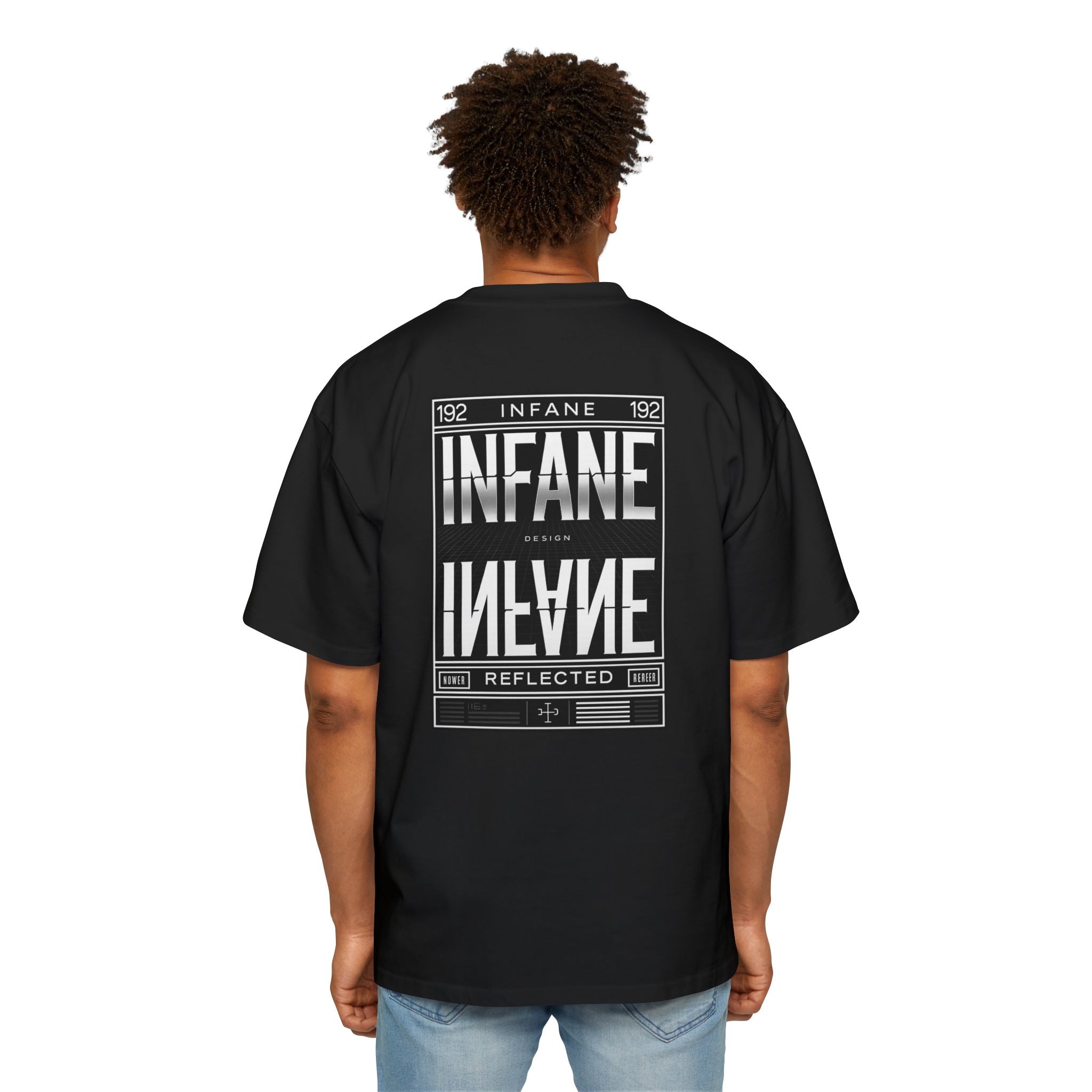 Men's Oversized Graphic Tee | Infane Reflected