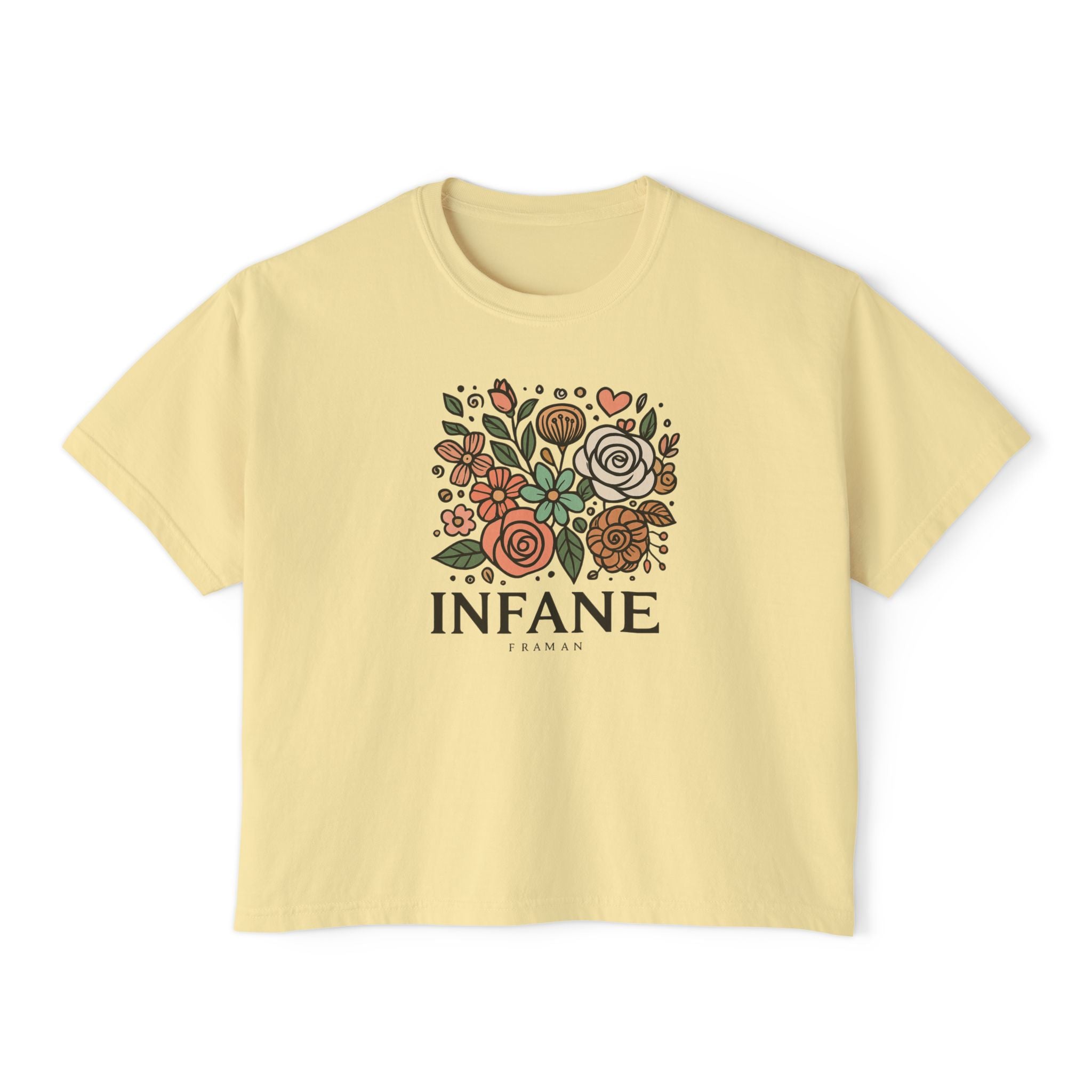 Floral Women's Boxy Tshirt