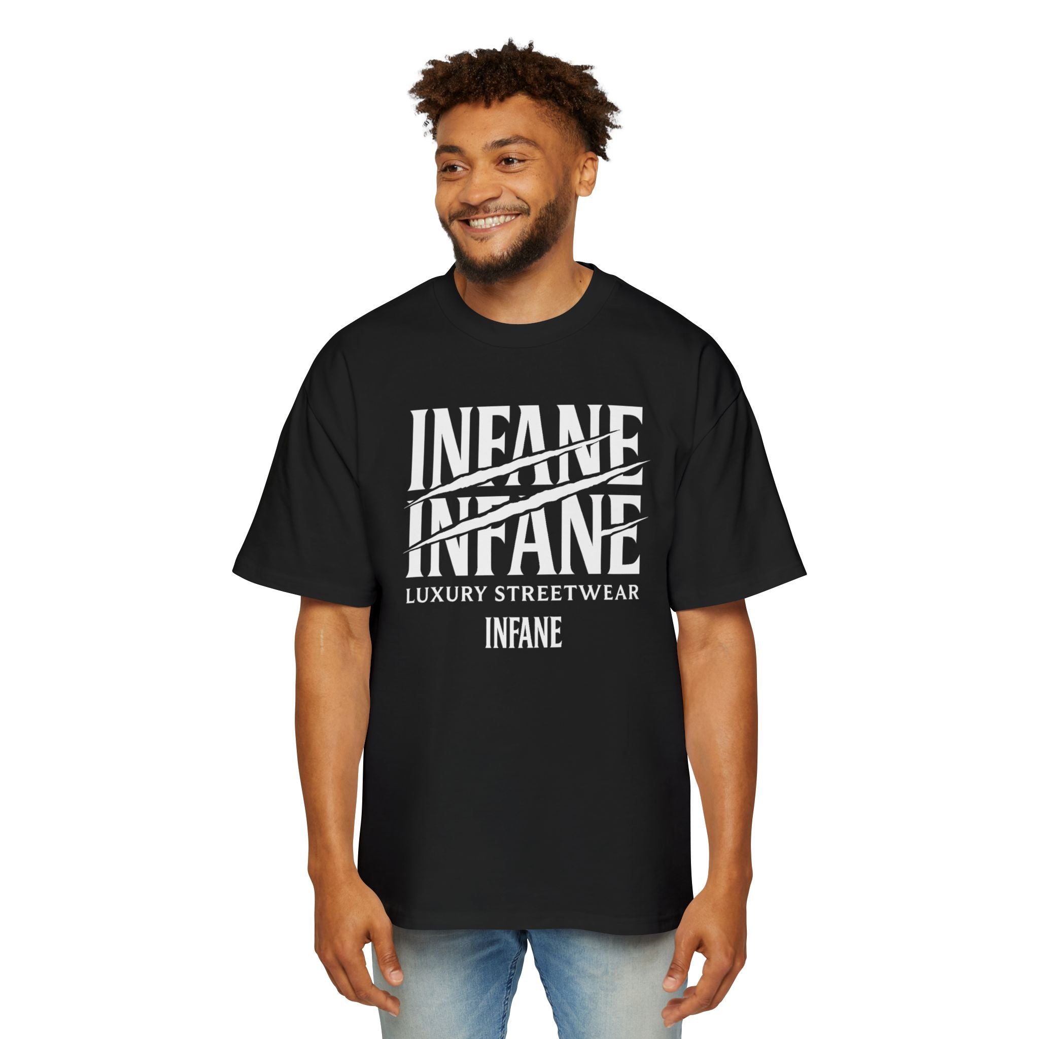 Scratch Oversized Graphic T-shirt | Infane Tshirt