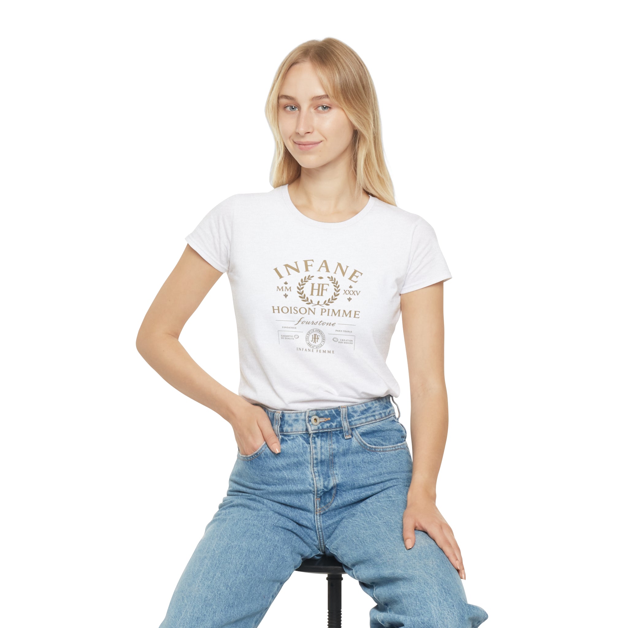 Light Gold Hoison Fourstone Iconic T-Shirt | Infane Femme Eu