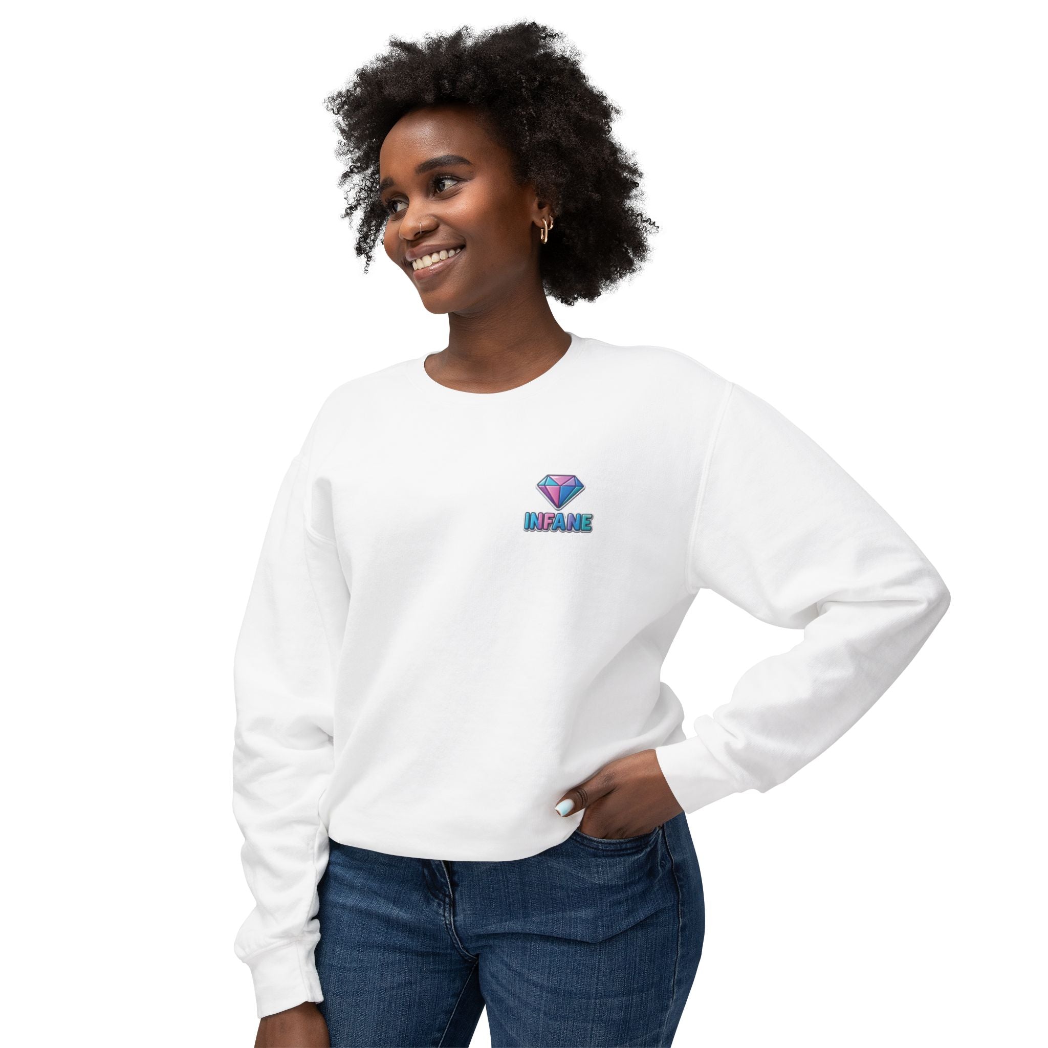 Unisex Lightweight Crewneck Sweatshirt Diamont Long
