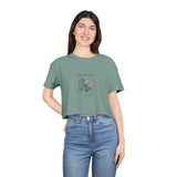 Floral Vibes Women's Crop Tee Infane