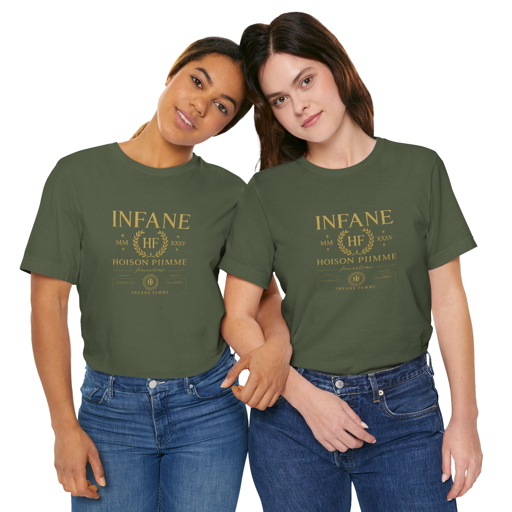 Gold Hoison Fourstone Iconic T-Shirt | Infane Femme x EU