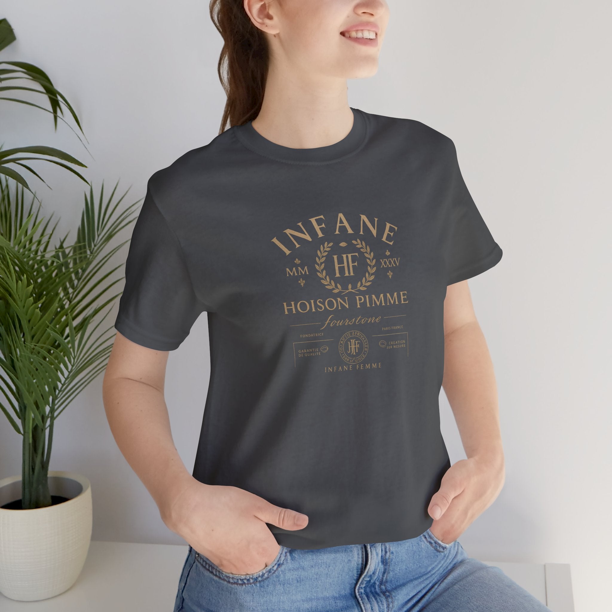 Light Gold Hoison Fourstone Iconic T-Shirt | Infane Femme Eu Unisex