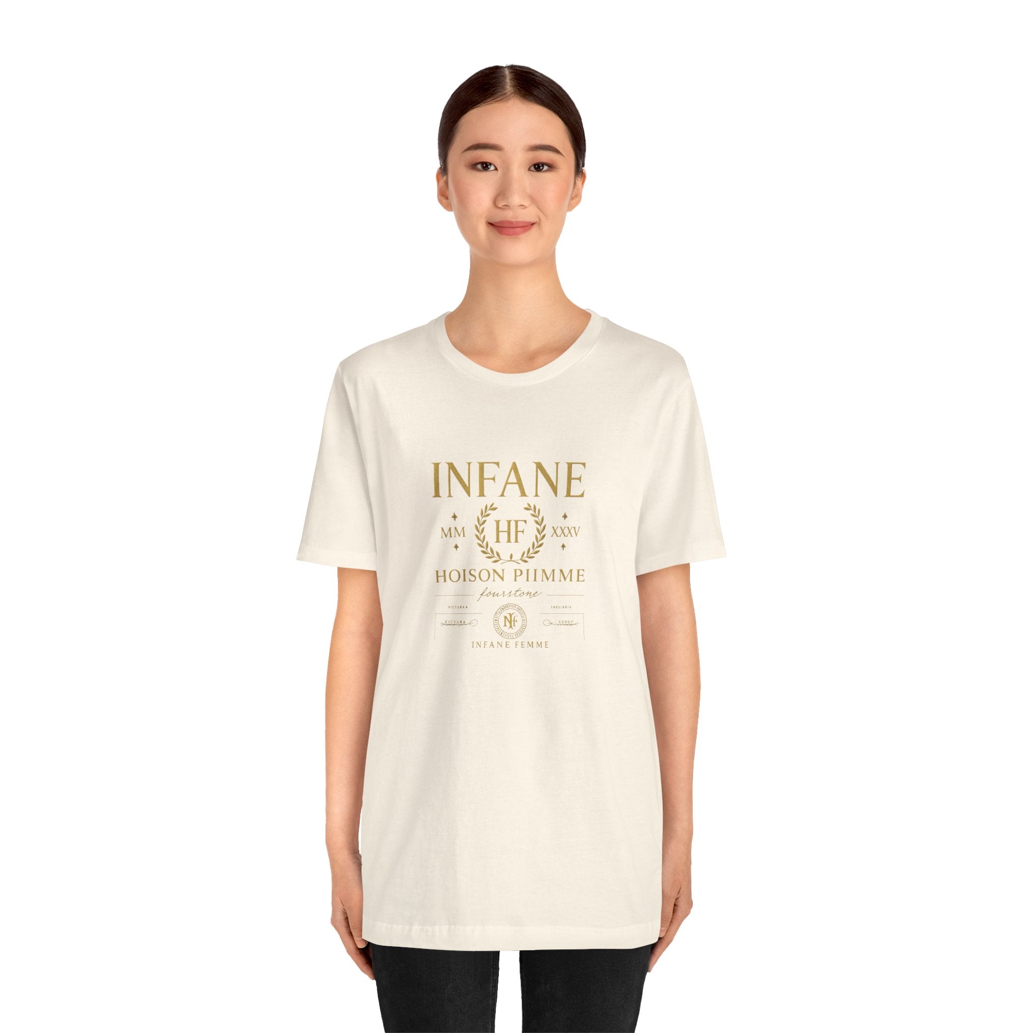 Gold Hoison Fourstone Iconic T-Shirt | Infane Femme x EU