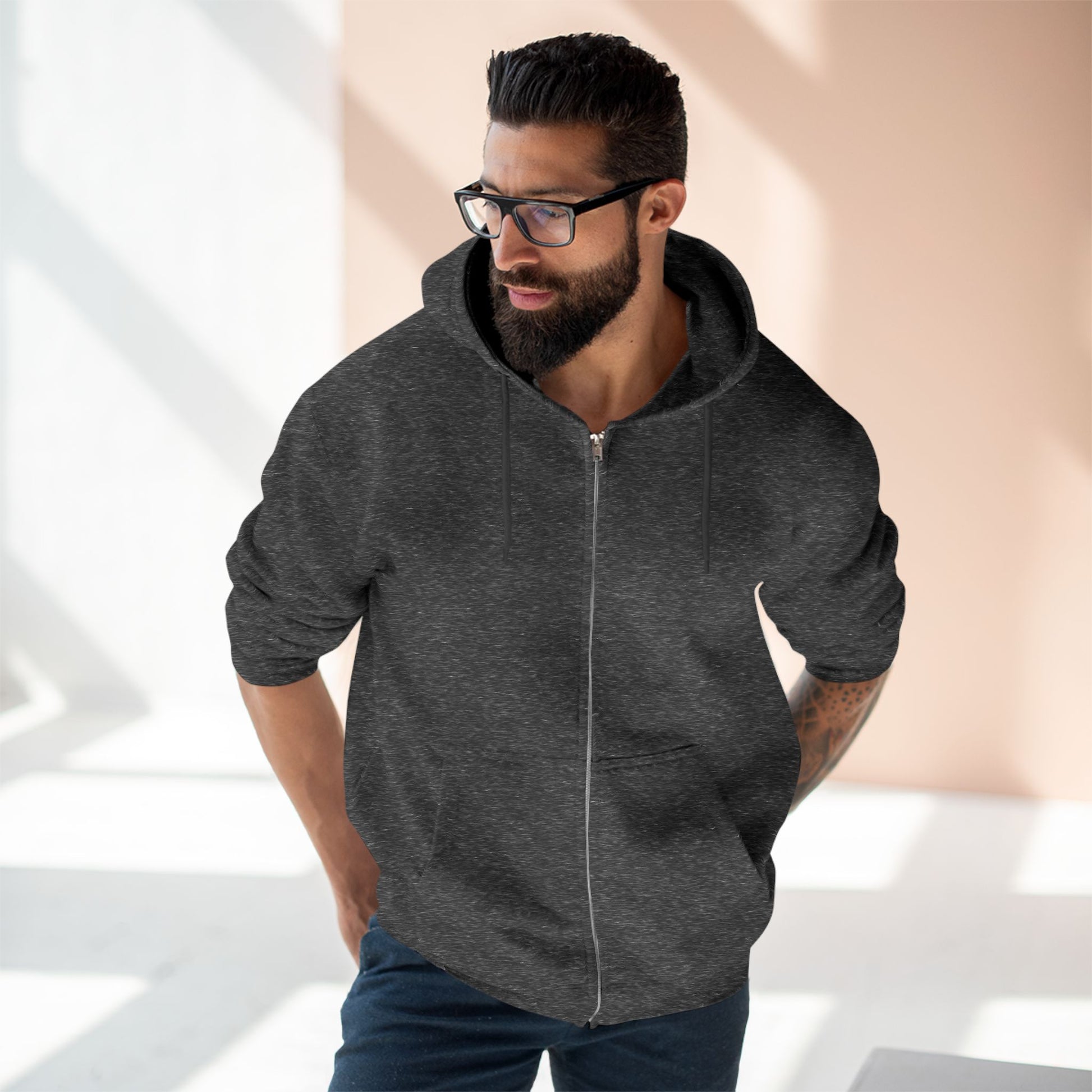 Unisex Zip Hoodie x Back Design EU