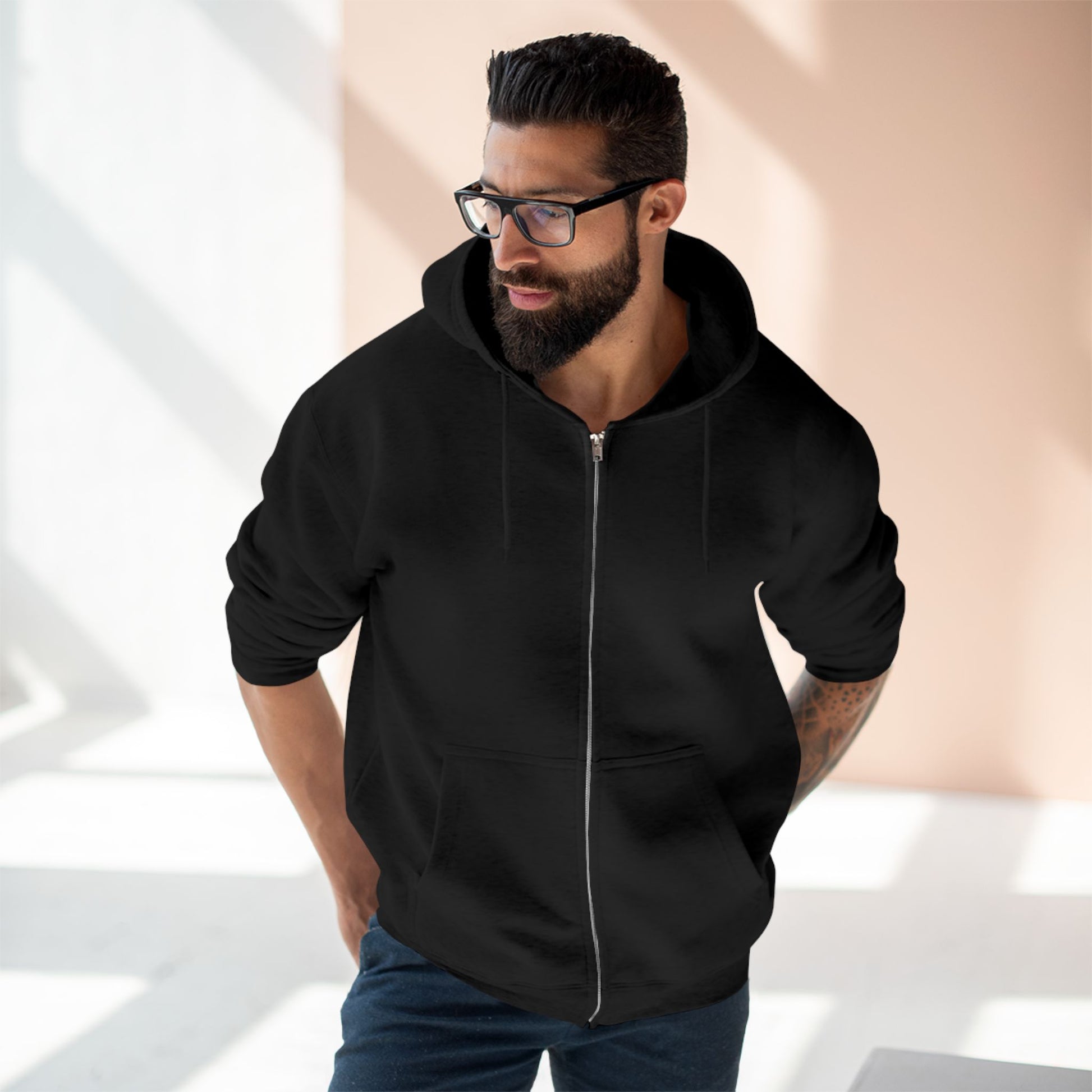 Unisex Zip Hoodie x Back Design EU