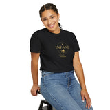 Infane Circle Rose Unisex Garment-Dyed T-shirt
