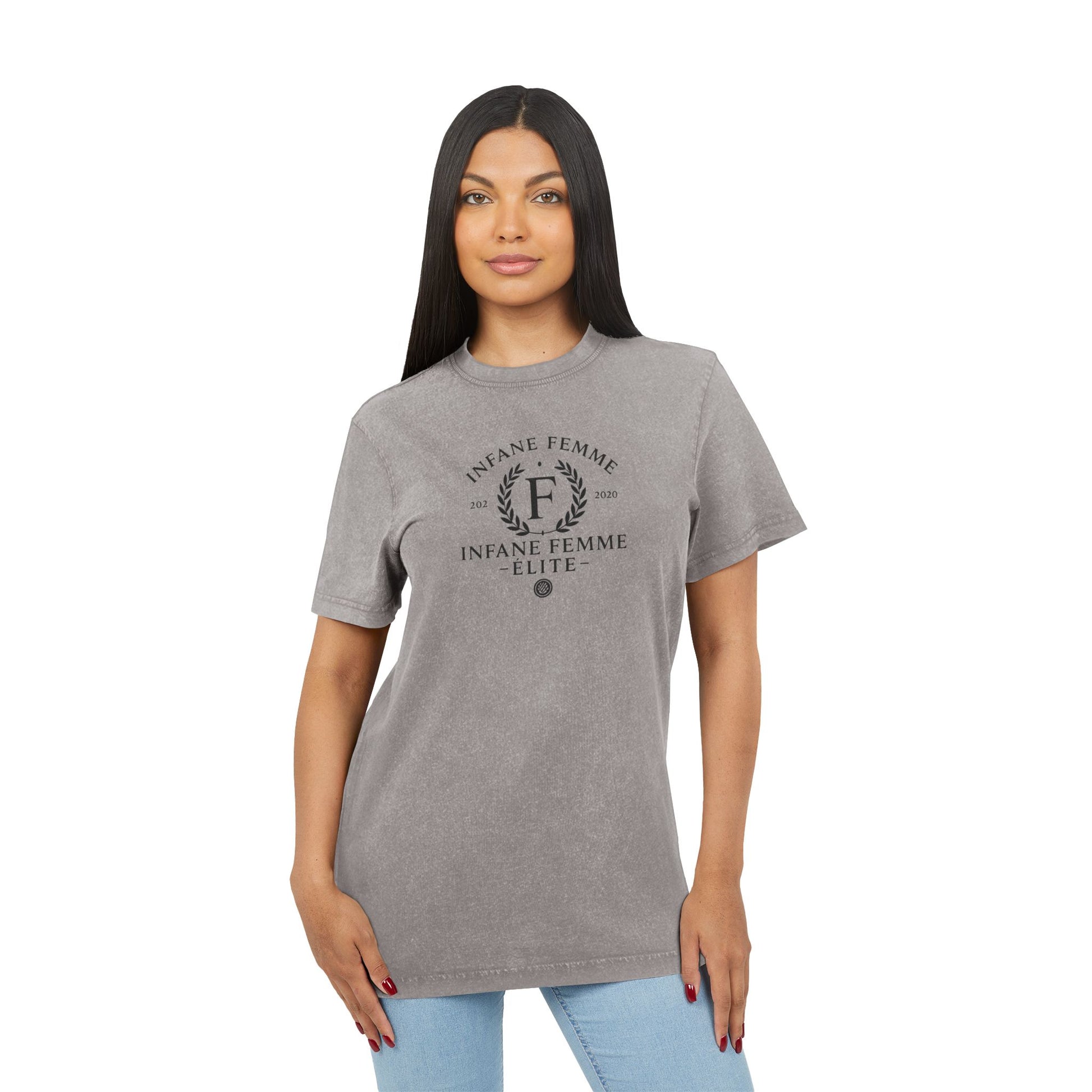 Infane Elite Acid Washed Casual Tshirt