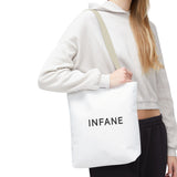Sac fourre-tout minimaliste INFANE | Sac fourre-tout chic en toile pour vos essentiels du quotidien