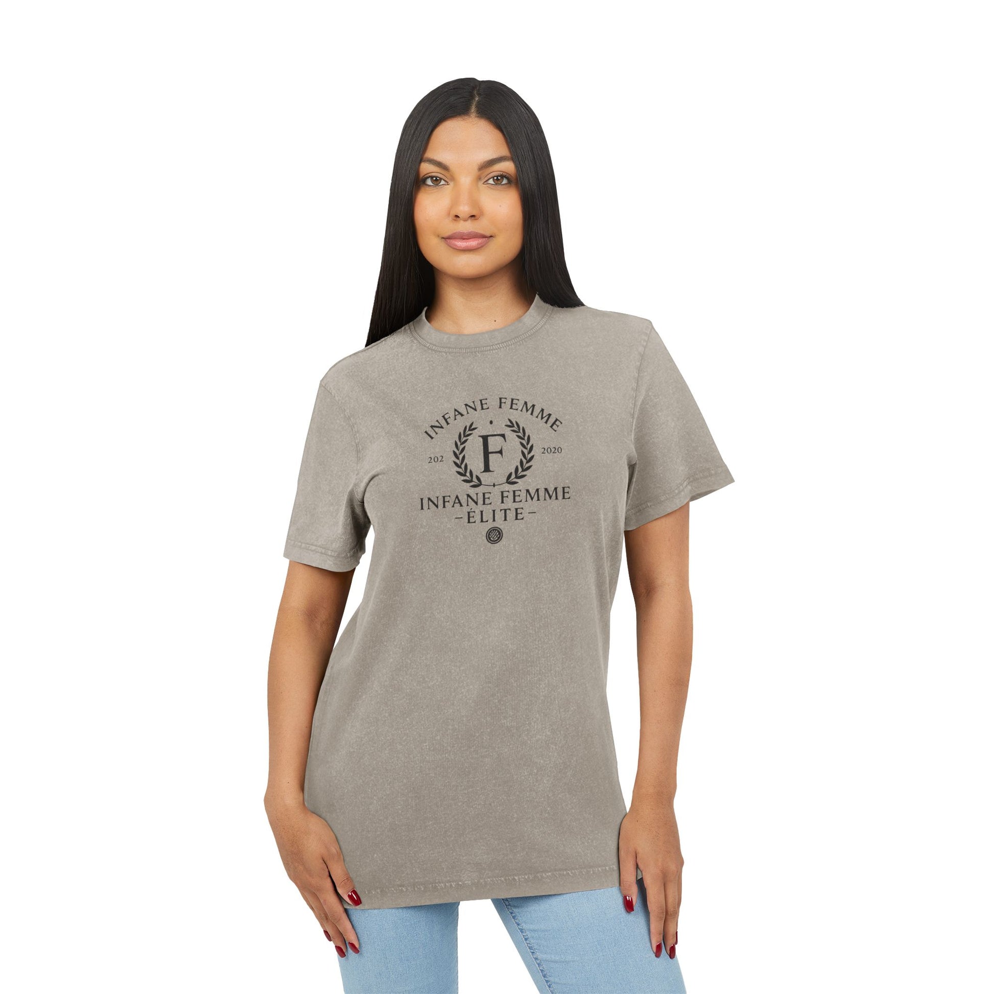 Infane Elite Acid Washed Casual Tshirt