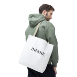Sac fourre-tout minimaliste INFANE | Sac fourre-tout chic en toile pour vos essentiels du quotidien