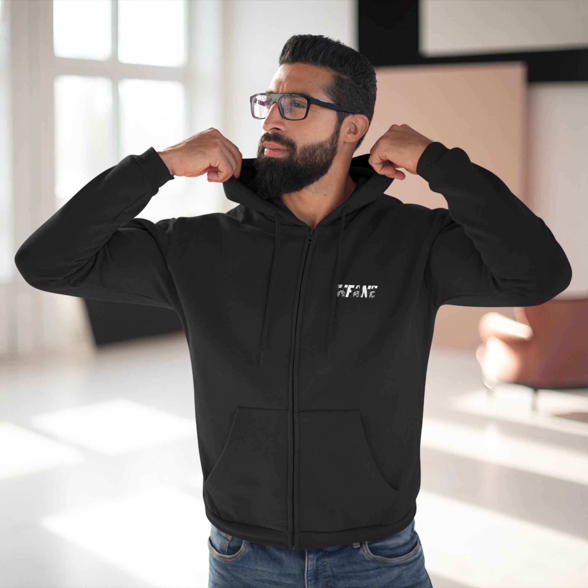Unisex Hooded Zip Sweatshirt - Comfort Plus EU