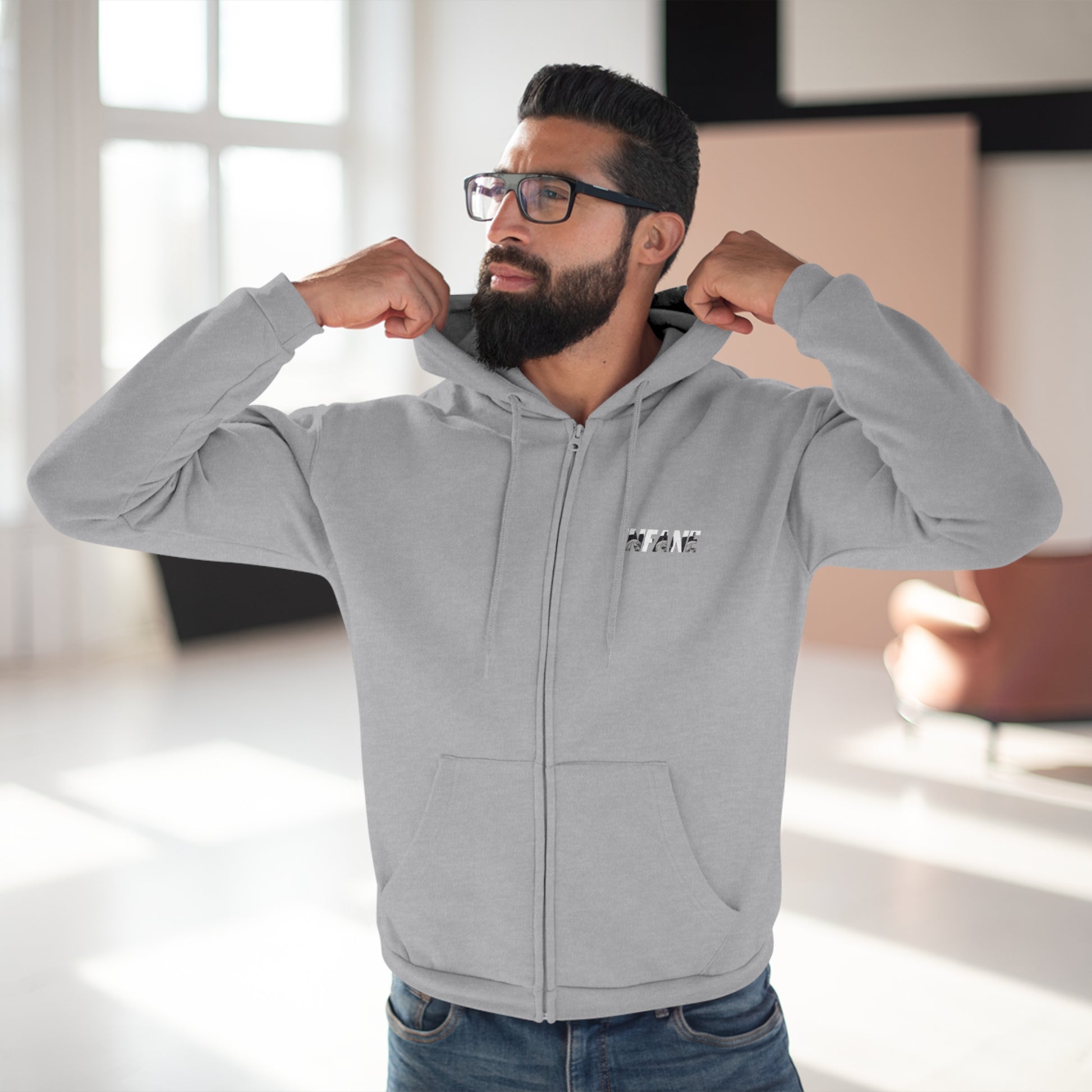 Unisex Hooded Zip Sweatshirt - Comfort Plus EU