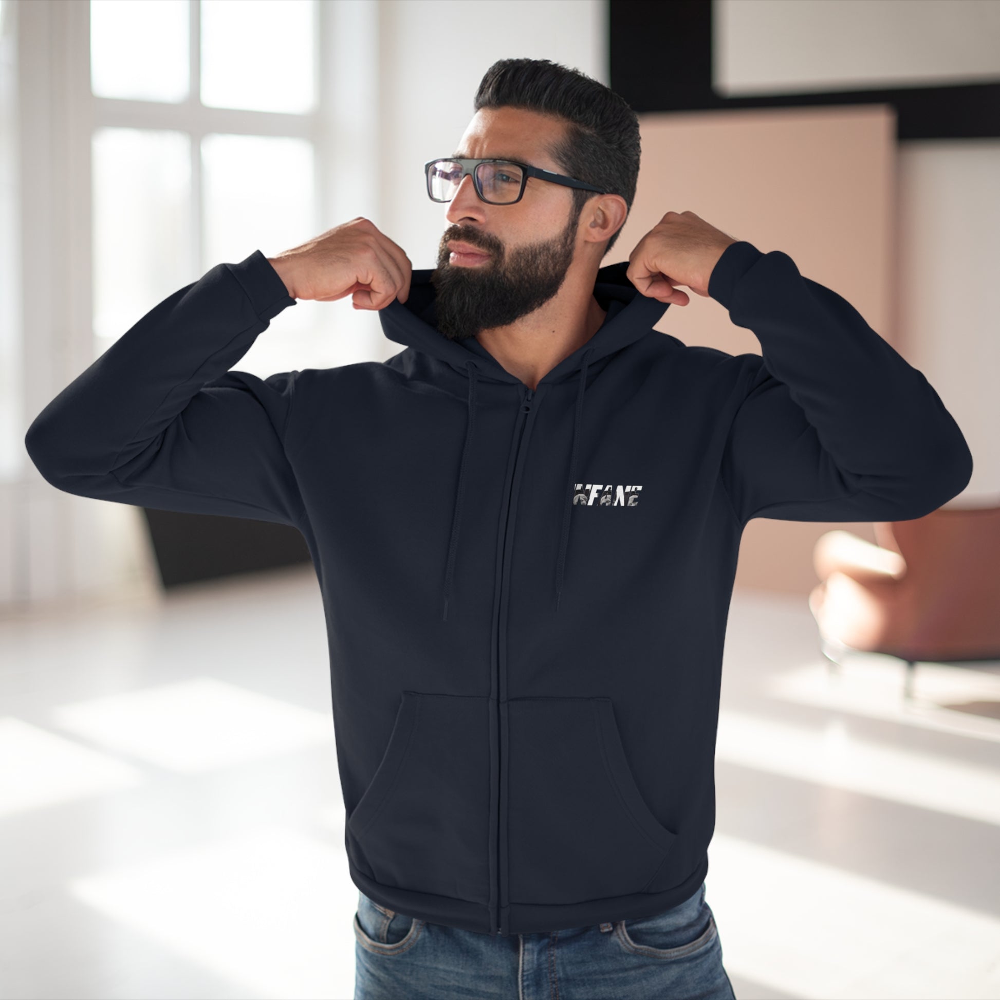Unisex Hooded Zip Sweatshirt - Comfort Plus EU