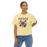 Boxy T w Floral Rosey